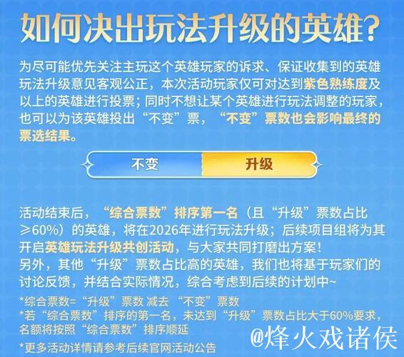 2025英雄玩法升级票选活动现已开启，快来投票吧~